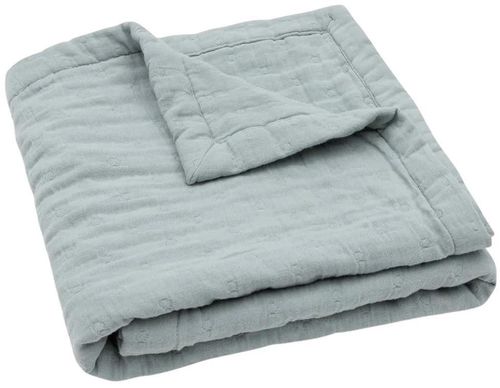 купить Детское постельное белье Jollein 521-511-68084 Paturica din muselina Jacquard Sea Green, 75x100cm в Кишинёве 