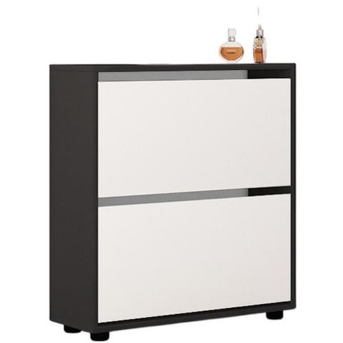 купить Полка для обуви Mobildor-Lux Leo 70x27x86H cm Anthracite/White в Кишинёве 