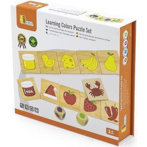cumpără Puzzle Viga 44505 Joc logic de puzzle Învățăm culorile în Chișinău 