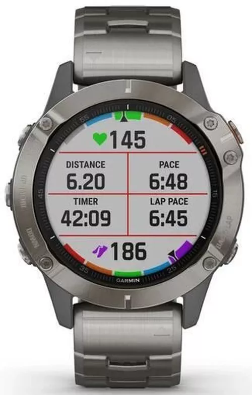 купить Смарт часы Garmin fenix 6 Pro Sapphire editions Titanium with vented titanium bracelet в Кишинёве 
