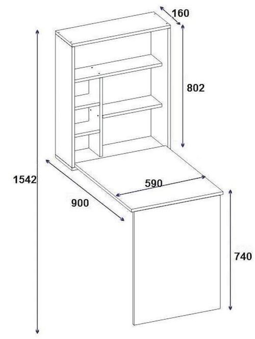 купить Офисный стол Trendy Sedir, Stejar в Кишинёве 