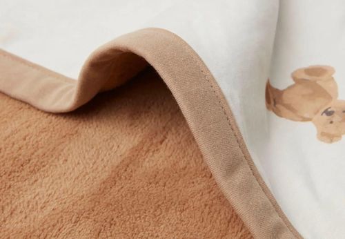 cumpără Lenjerie de pat pentru copii Jollein 513-511-66095 Paturica Jersey Teddy Bear, 75x100 cm în Chișinău 