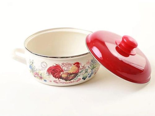 cumpără Cratiță Metalac 57029 Cratita emailata Сocosul de aur 16cm, 2.2L, capac din metal în Chișinău 