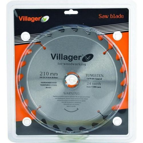 cumpără Disc de tăiere Villager Disc de taiere lemn 185x20/16x2.2x24T (64286) în Chișinău 