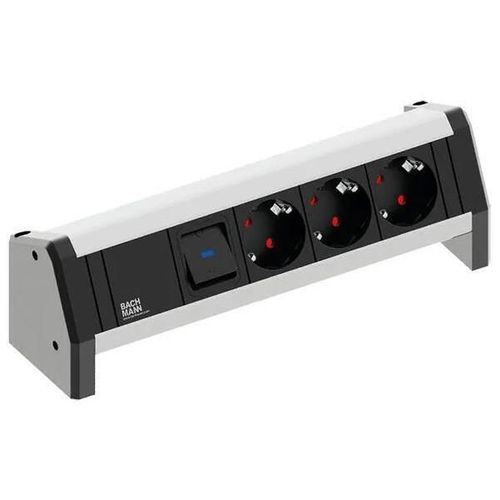 купить Удлинитель электрический BACHMANN 902.0050 Modul desk 3xSchuko 1xSwitch 2 poli led negru в Кишинёве 