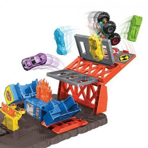 купить Машина Hot Wheels HFB12 Monster Trucks Set Blast Station в Кишинёве 