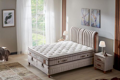 купить Кровать oskar Комплект 140см×200см Kapok Natur (кровать+матрас) в Кишинёве 