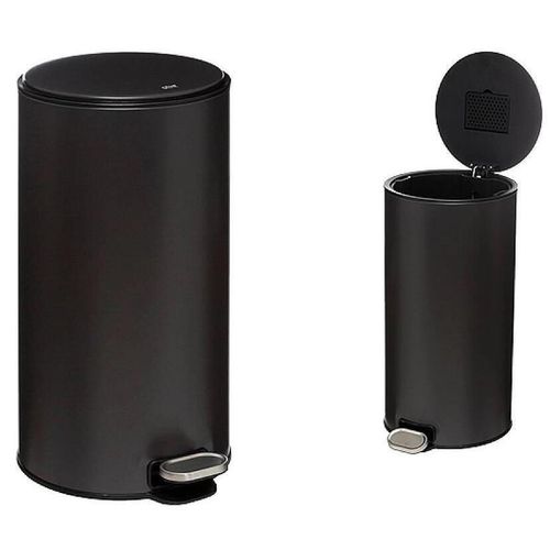 cumpără Coș de gunoi 5five 51986 Delta 30l, negru cu pedala în Chișinău 