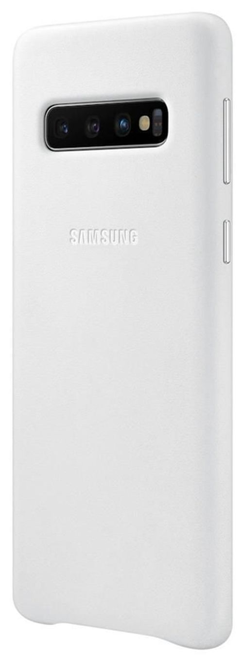 cumpără Husă pentru smartphone Samsung EF-VG973 Leather Cover Galaxy S10 White în Chișinău 