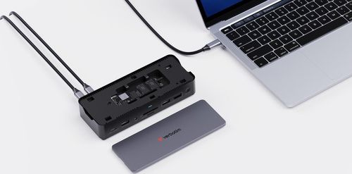 купить Переходник для IT Verbatim VER_32174, CDS-15SSD, 15-in-1 USB-C Pro Docking Station в Кишинёве 