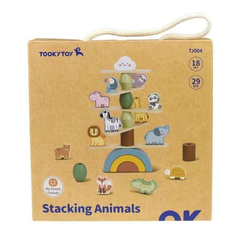 купить Игрушка Tooky Toy TJ004 Jucărie din lemn Balanță Animale, 58734 в Кишинёве 