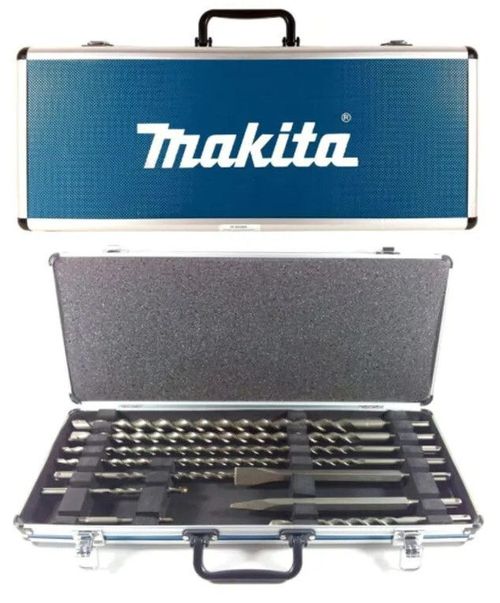купить Набор головок, бит, насадок Makita D-42385 Set 10 dalti/burghie valiza alum. 250mm в Кишинёве 