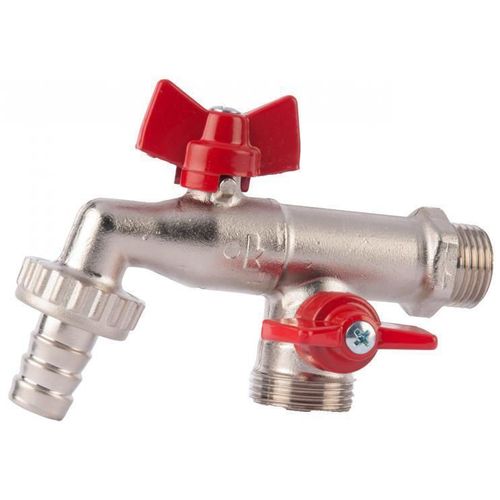 купить Запорная арматура HERZ Robinet bila dublu serviciu 2 conexiuni 1/2" (89305) в Кишинёве 