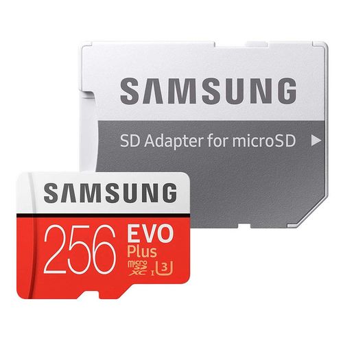 cumpără 256GB Samsung EVO Plus MB-MC256HA/RU microSDXC (Class 10 UHS-I) with Adapter, Read:up to 100MB/s, Write:up to 90MB/s (card de memorie/карта памяти) în Chișinău 