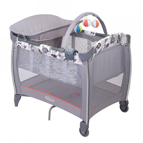 Манеж-кроватка Graco Contour Electra Patchwork Grey 