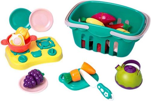 купить Игрушечная кухня и посуда Optmarket ДЕ05.453 Набор фрукты и овощи в Кишинёве 