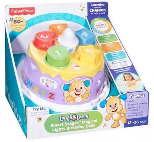 cumpără Puzzle Fisher Price DYY06 Sorter Tort cu lumini magice (rus-eng) în Chișinău 