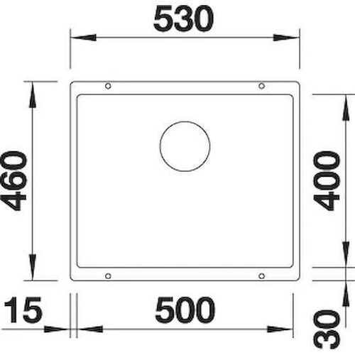 купить Мойка кухонная Blanco Subline 500-U (523436) в Кишинёве 
