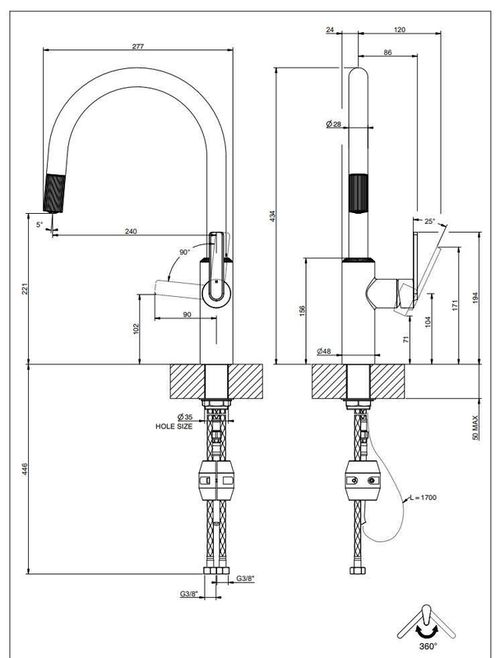 cumpără Bateria bucătărie Gessi 60942-031 Chrome în Chișinău 