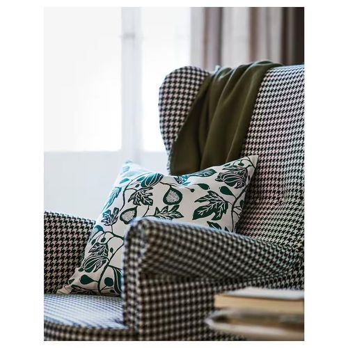 купить Кресло Ikea Strandmon (Vibberbo Negru/Bej) в Кишинёве 