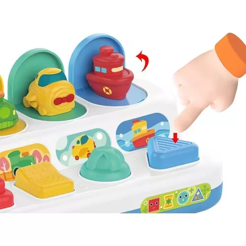 cumpără Jucărie muzicală Huanger HE8076 Joc arcade „POP-UP Vehicles”, 642030 în Chișinău 