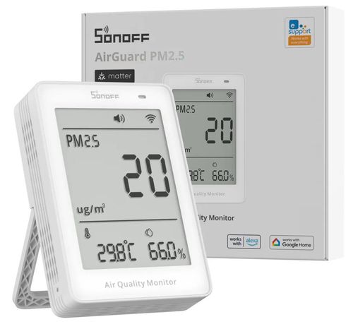 купить Датчик Sonoff Matter Over Wi-Fi Air Quality Monitor AirGuard PM2.5 / PM10 (SAWF-07P) в Кишинёве 