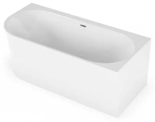 купить Ванна Polimat Sola R 160x75 + sifon freestanding (acryl) в Кишинёве 