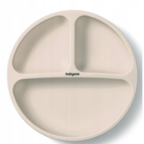 cumpără Seturi pentru hrănire bebelușilor BabyOno 1482/04 Placa de silicon cu ventuza (bej) în Chișinău 