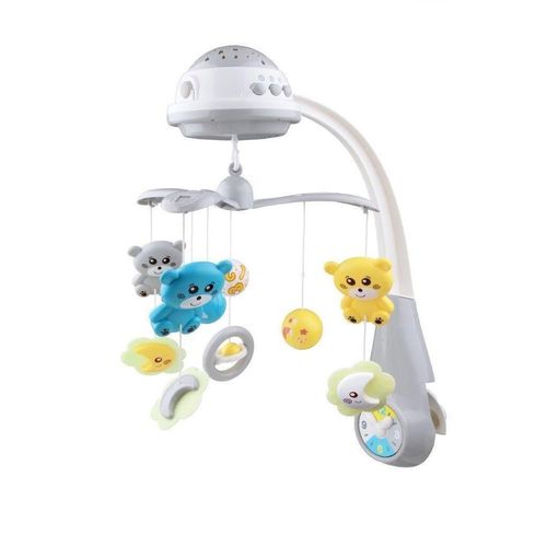 купить Карусель для кроватки Baby Mix FS-35604 Grey Карусель Музыкальная С Проектором в Кишинёве 
