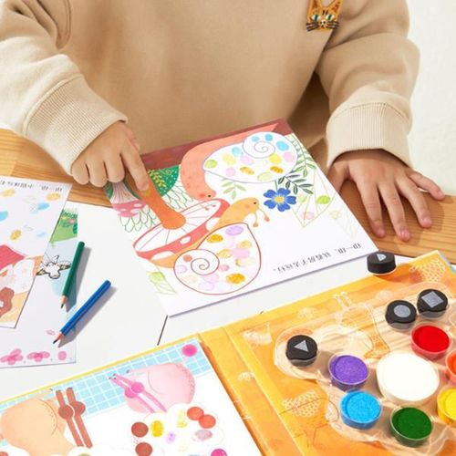 купить Набор для творчества Mideer CT1504 Set de pictură cu degete Grădina Secretă в Кишинёве 