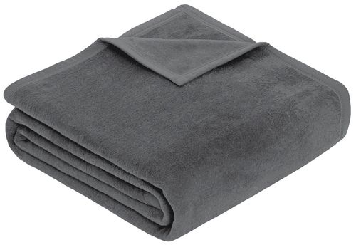 cumpără Textile de casă Ibena 3560/816 Uni Decke Porto Dark grey în Chișinău 