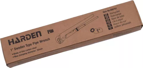 cumpără Clește Harden 600761 Cheie reglabila pentru tevi Stillson 90° 1" L=280 mm, W=35 mm Pro în Chișinău 