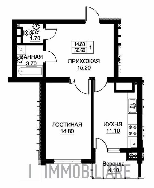 Apartament cu 1 cameră, sect. Buiucani, str. Vasile Lupu. 