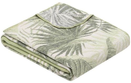 cumpără Textile de casă Ibena 2143/700 Jacquard Baumwolldecke Hawaii mith GOTS Zertifikat Green în Chișinău 