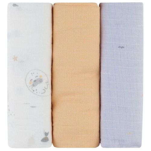 купить Аксессуар для пеленания Kikka Boo 31103010099 Pelinci de muselina Seally Me, 75x75cm, 3buc в Кишинёве 