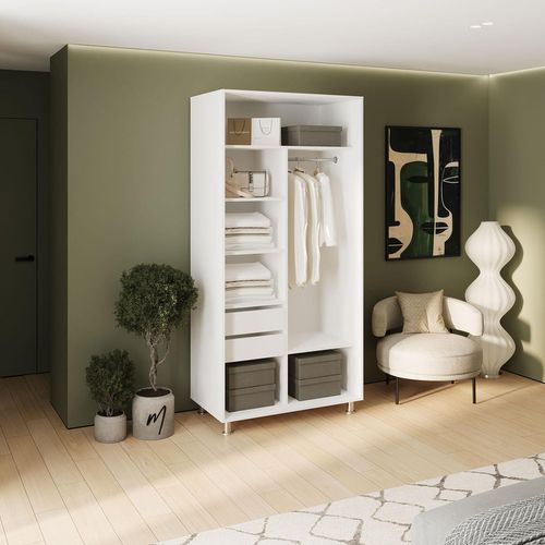 cumpără Dulap my-STYLE C10H0T02AM01-U11, 100x200, белый în Chișinău 