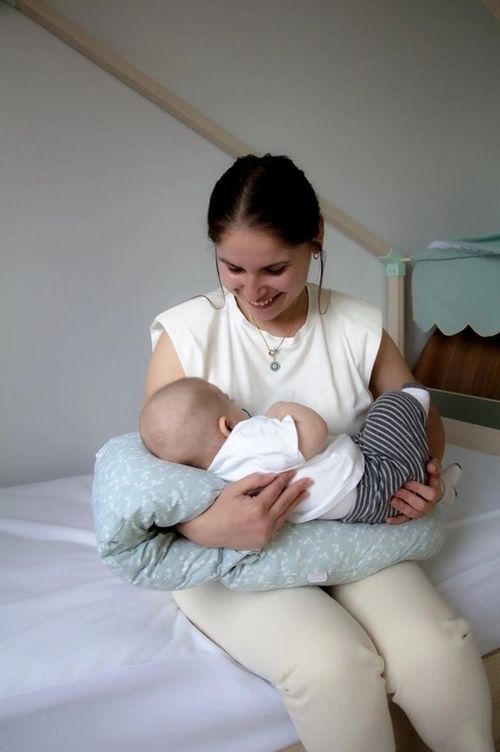 cumpără Pernă pentru gravide și mame care alăptează BabyJem 737 Perna multifunctionala pentru alaptat cu suport detasabil pentru cap Verde în Chișinău 