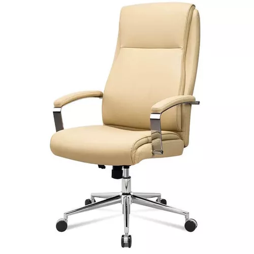 купить Офисное кресло Deli DL91017 эко кожа, бежевая в Кишинёве 