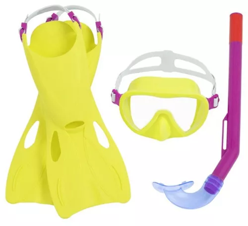 купить Аксессуар для плавания Bestway 25039BW Set de înot (labe, mască, snorkel), 2 culori в Кишинёве 