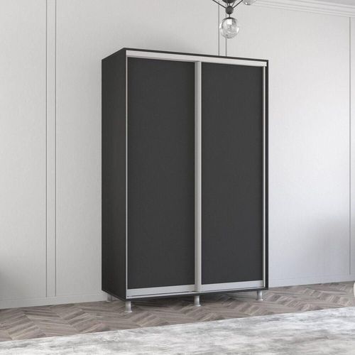 cumpără Dulap Mobildor-Lux Aron cu uși glisante (130x60x220H cm) Anthracite în Chișinău 