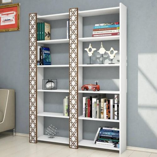 cumpără Raft de birou Trendy Orasul 2, Alb 124x170x24cm, raft de carti în Chișinău 