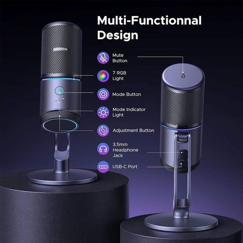 купить Микрофон Ugreen 35629 Desktop USB Microphone, CM769 в Кишинёве 