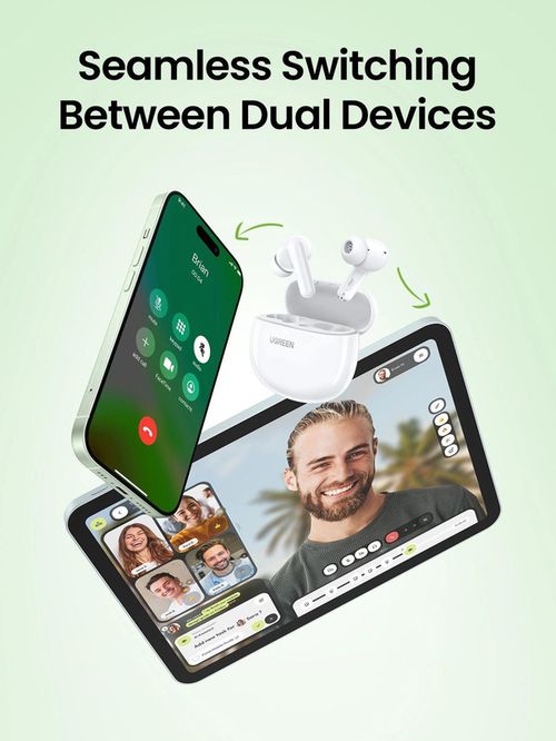 cumpără Căști fără fir Ugreen 45110 HiTune P3 AI Powered, White în Chișinău 