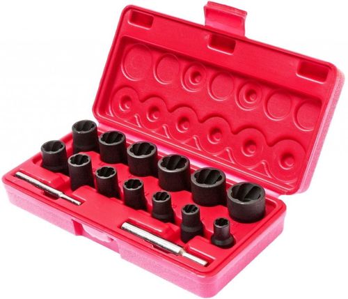 cumpără Set de tubulare, bite, duze JTC JTC-1321S Набор головок для извлечения повреждённых болтов и гаек, 15 предм. în Chișinău 