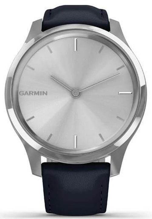 cumpără Fitness-tracker Garmin vivomove Luxe, S/E EU, Silver, Navy, Leather în Chișinău 