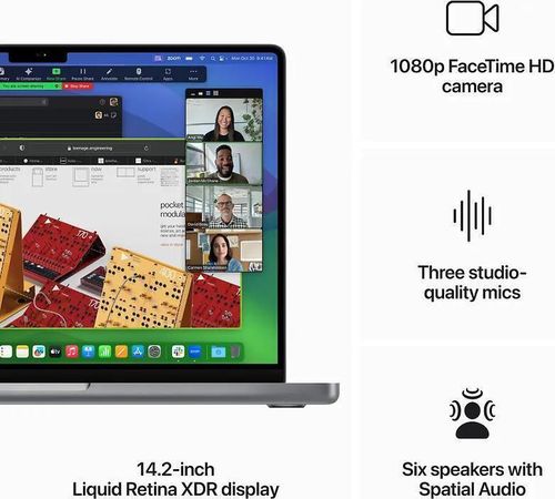 cumpără Laptop Apple MacBook Pro 14.0" M3 CPU 8C/10C GPU 8/1TB Space Grey MTL83 în Chișinău 