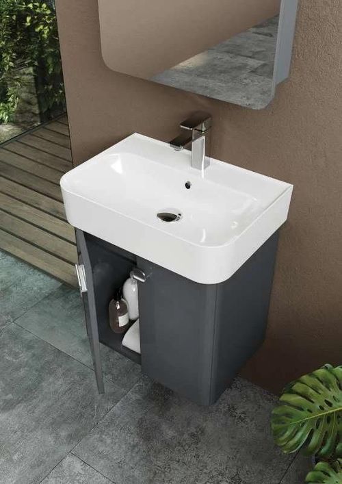 купить Шкаф под умывальник Orka Orbit 55 Antracite (10PL53055) в Кишинёве 