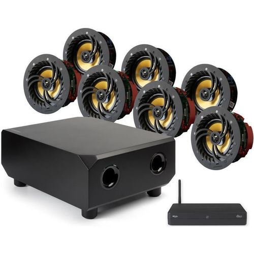 купить Колонки Hi-Fi LitheAudio 7.1 Wireless In-Ceiling Surround Sound Cinema Kit With WiSA Cinema Hub (B-PRO-W-71CH) в Кишинёве 
