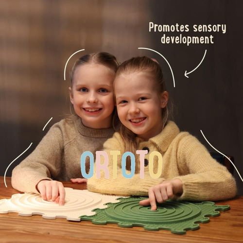 купить Коврик игровой Ortoto OTO-S-SLB Ortopedic-Puzzle Set Labirint Sensorial 2pcs в Кишинёве 