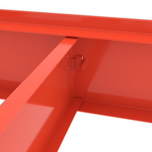 купить Cтеллаж складской Nex Home Raft metalic Titan 1800x1600x500mm, 4 nivele PAL, Blue/Orange в Кишинёве 